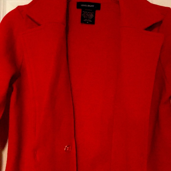 Level Eight Size Medium Red Blazer - Picture 4 of 5